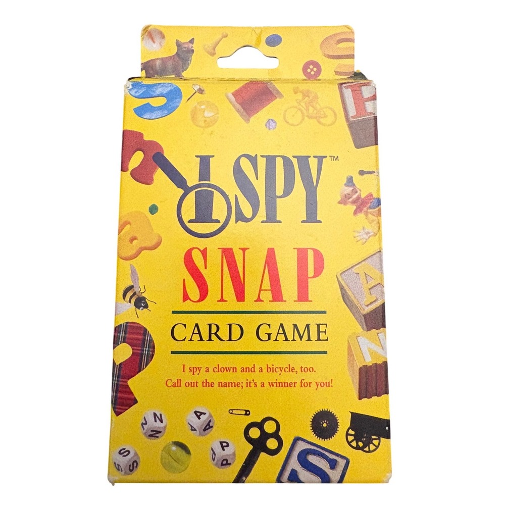 I Spy Snap Card Game Briarpatch Scholastic 2004 Walter‎ Wick 48 Jumbo Cards